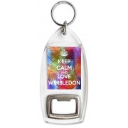 Keep Calm and Love Wimbledon - Bottle Opener Keyring