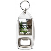 Keep Calm and Love Croydon - Bottle Opener Keyring