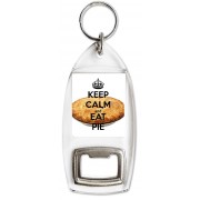 Keep Calm and Eat Pie - Bottle Opener Keyring
