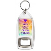 Keep Calm and Love Cheam Village - Bottle Opener Keyring