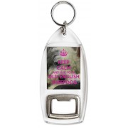 Keep Calm and Hug Your Old English Sheepdog - Bottle Opener Keyring
