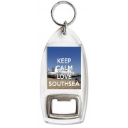 Keep Calm and Love Southsea - Bottle Opener Keyring