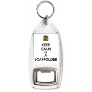 Keep Calm I'm a Scaffolder - Bottle Opener Keyring