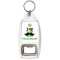 Keep Calm and Love Moustache - Bottle Opener Keyring