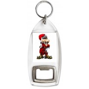 Keep Calm and Bah Humbug - Bottle Opener Keyring