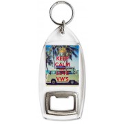 Keep Calm and Love VW's - Bottle Opener Keyring