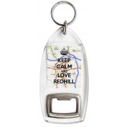 Keep Calm and Love Redhill - Bottle Opener Keyring