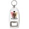 Keep Calm and Love a Milkshake - Bottle Opener Keyring