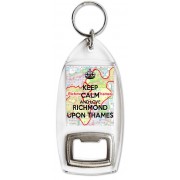 Keep Calm and Love Richmond upon Thames - Bottle Opener Keyring