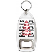 Keep Calm and Love a Nissan - Bottle Opener Keyring