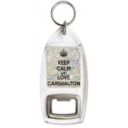 Keep Calm and Love Carshalton - Bottle Opener Keyring
