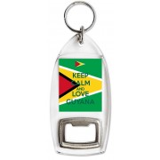 Keep Calm and Love Guyana - Bottle Opener Keyring