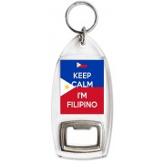 Keep Calm I'm Filipino - Bottle Opener Keyring
