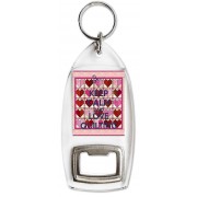 Keep Calm and Love Quilting - Bottle Opener Keyring
