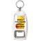 Cider is the Answer What was the Question? - Bottle Opener Keyring