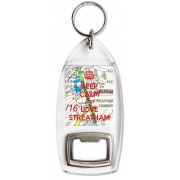 Keep Calm and Love Streatham - Bottle Opener Keyring
