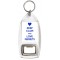 Keep Calm and Love Ferrets - Bottle Opener Keyring