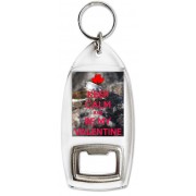 Keep Calm and Be my Valentine - Bottle Opener Keyring