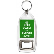 Keep Calm and Bungee Jump - Bottle Opener Keyring
