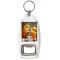 Keep Calm and Love Parakeets - Bottle Opener Keyring