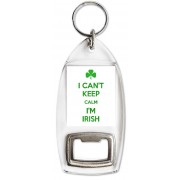 I Can't Keep Calm I'm Irish - Bottle Opener Keyring