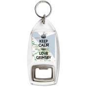 Keep Calm and Love Grimsby - Bottle Opener Keyring
