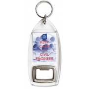 Keep Calm I'm a Civil Engineer - Bottle Opener Keyring