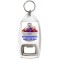 Keep Calm Love Strawberrys and Cream - Bottle Opener Keyring