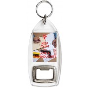 Keep Calm and Love a Criminologist - Bottle Opener Keyring