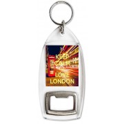 Keep Calm and Love London - Bottle Opener Keyring