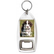 Keep Calm and Love Springer Spaniels - Bottle Opener Keyring