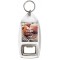 Keep Calm and Love Jam Doughnuts - Bottle Opener Keyring