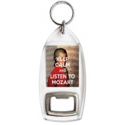 Keep Calm and Listen to Mozart - Bottle Opener Keyring
