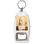 Keep Calm and Listen to Brahms - Bottle Opener Keyring