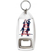 Keep Calm and Love Netball - Bottle Opener Keyring