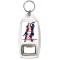Keep Calm and Love Netball - Bottle Opener Keyring