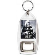 Keep Calm and Listen to Liszt - Bottle Opener Keyring