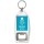 Keep Calm Life Begins at 40 - Bottle Opener Keyring