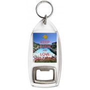 Keep Calm and Love Mallorca - Bottle Opener Keyring