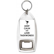 Keep Calm and Love Taekwondo - Bottle Opener Keyring