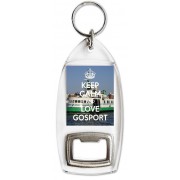 Keep Calm and Love Gosport - Bottle Opener Keyring
