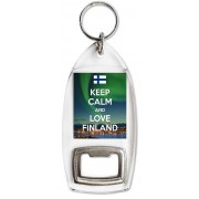 Keep Calm and Love Finland - Bottle Opener Keyring