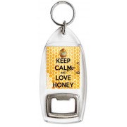 Keep Calm and Love Honey - Bottle Opener Keyring