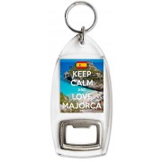 Keep Calm and Love Majorca - Bottle Opener Keyring