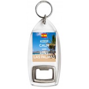 Keep Calm and Love Las Palmas - Bottle Opener Keyring