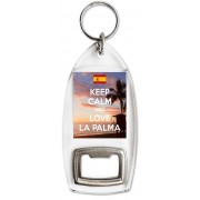 Keep Calm and Love La Palma - Bottle Opener Keyring