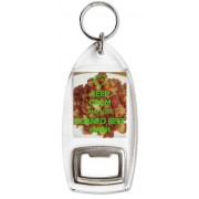 Keep Calm and Love Corned Beef Hash - Bottle Opener Keyring