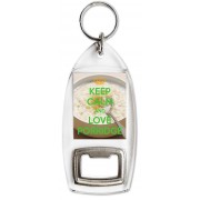 Keep Calm and Love Porridge - Bottle Opener Keyring