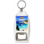 Keep Calm and Love Ibiza - Bottle Opener Keyring