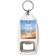 Keep Calm and Love Isle of Wight - Bottle Opener Keyring
